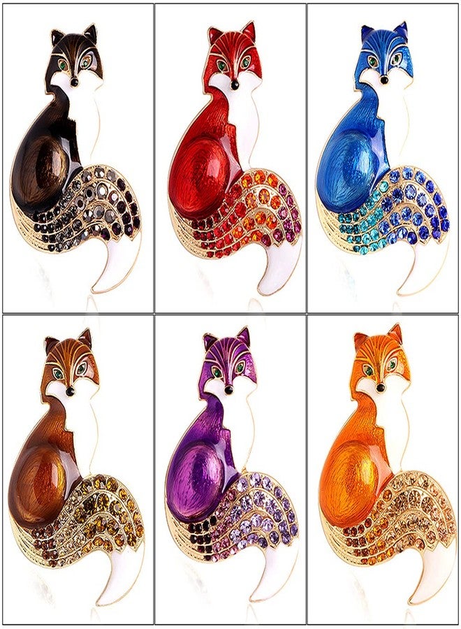 GUAFEIH Cute Animal Enamel Fox Brooch Pins Accessory for Backpacks Badges Hats Bags for Women Girls Kids (Brown) - Image 5